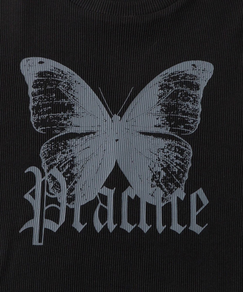 WEGO バタフライプリントリブT 