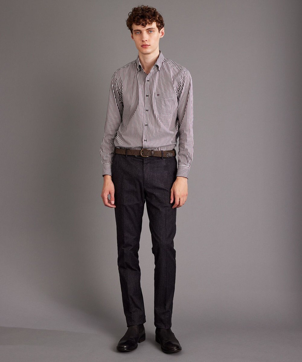 JOSEPH ABBOUD 【キングサイズ】スト レッチストライプシャツ 