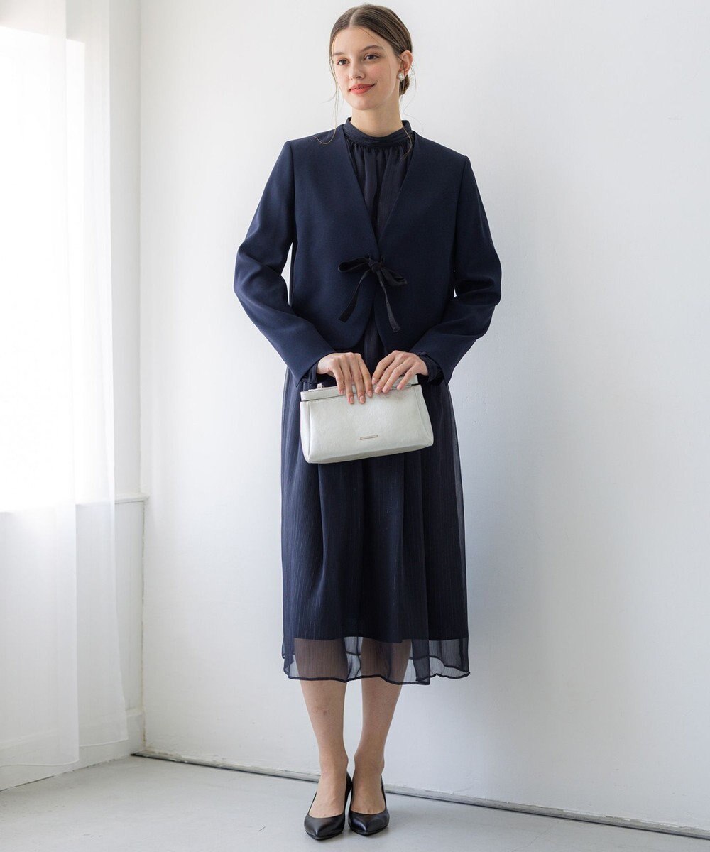 23区 L 【APPLAUDIR】クレープシフォン ドレス 