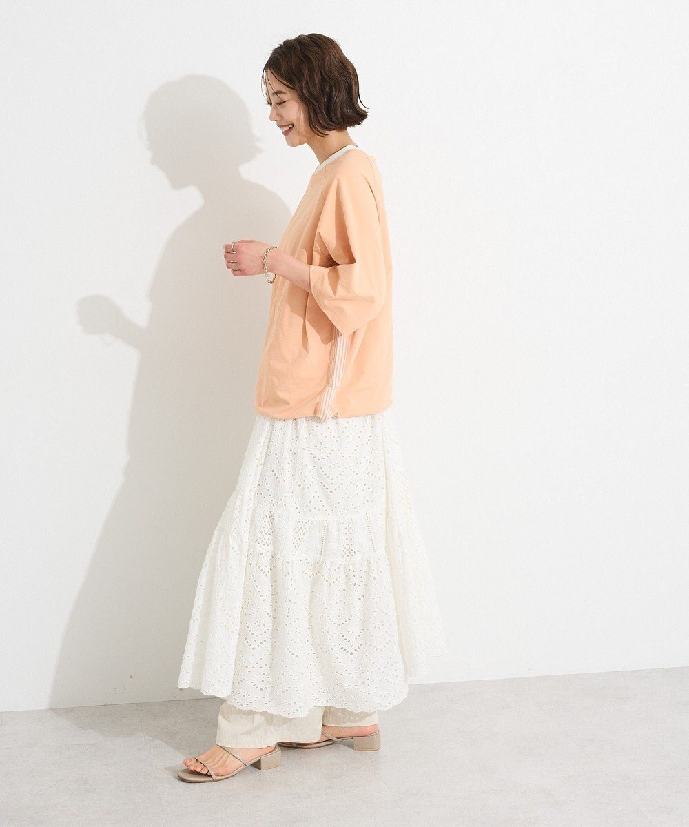 CRAFT STANDARD BOUTIQUE インド綿シフリー切り替えティアードキャミワンピース 