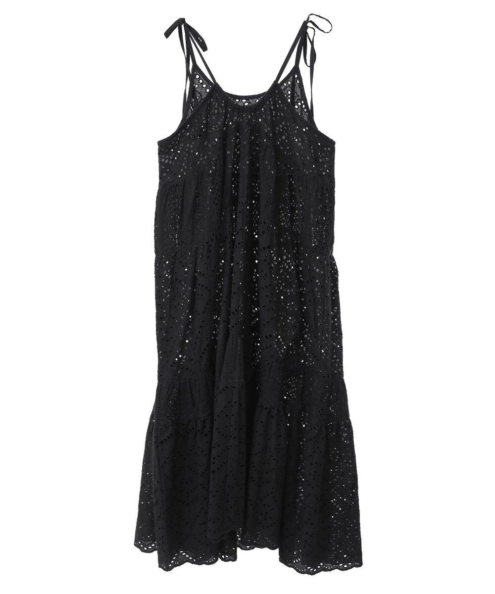 CRAFT STANDARD BOUTIQUE インド綿シフリー切り替えティアードキャミワンピース 