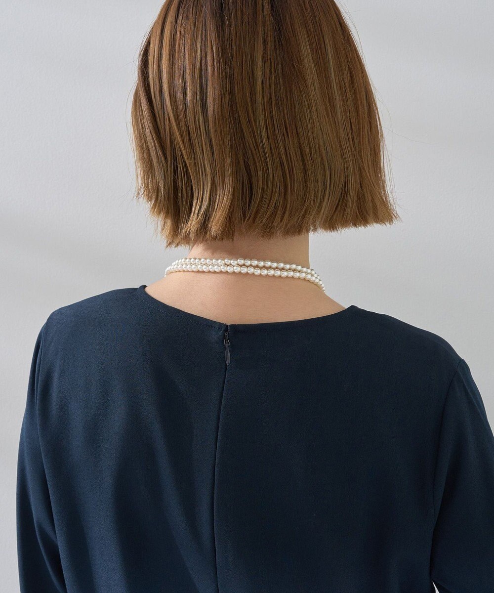 YECCA VECCA ジョーゼットプリーツワンピース 