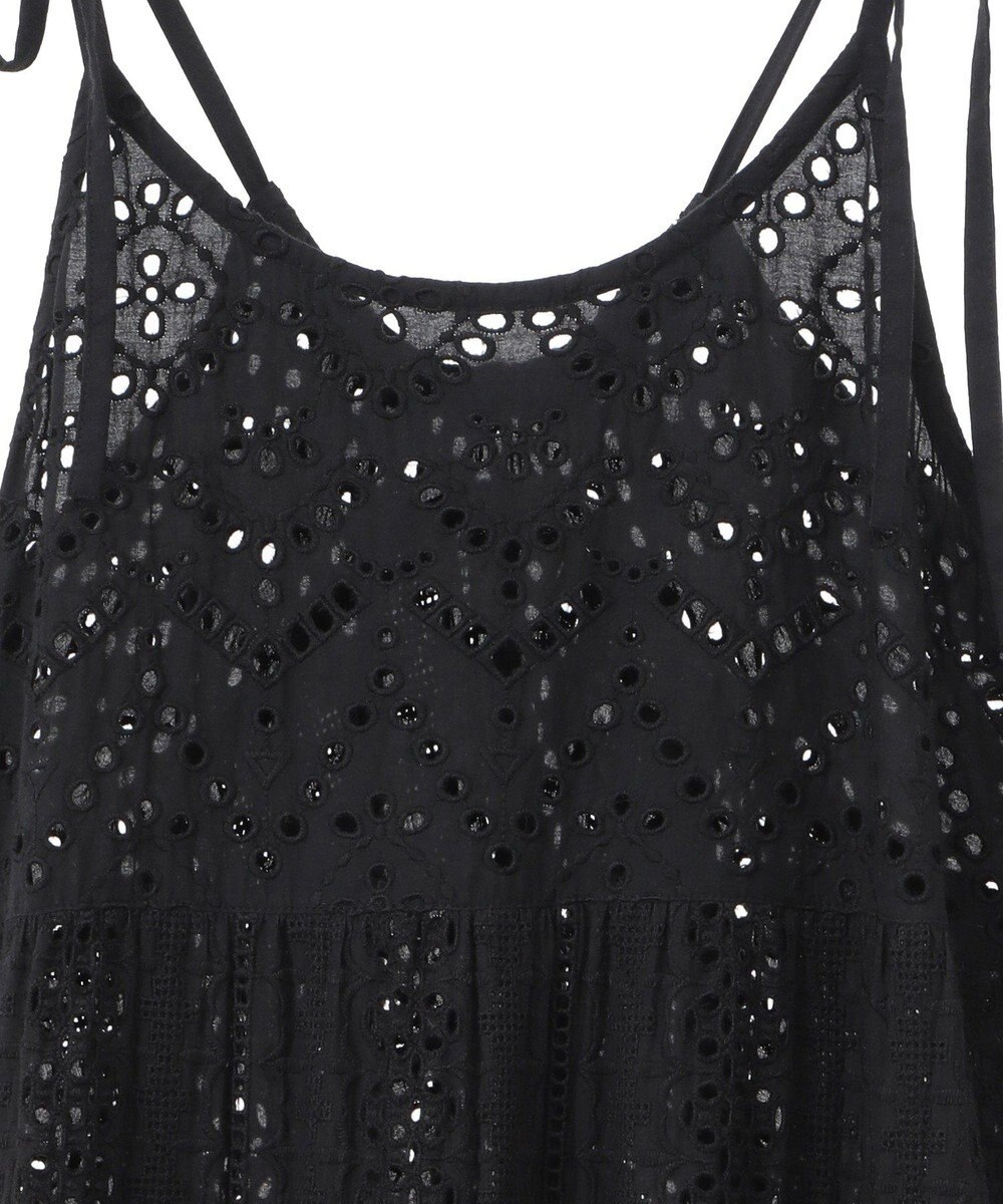 CRAFT STANDARD BOUTIQUE インド綿シフリー切り替えティアードキャミワンピース 