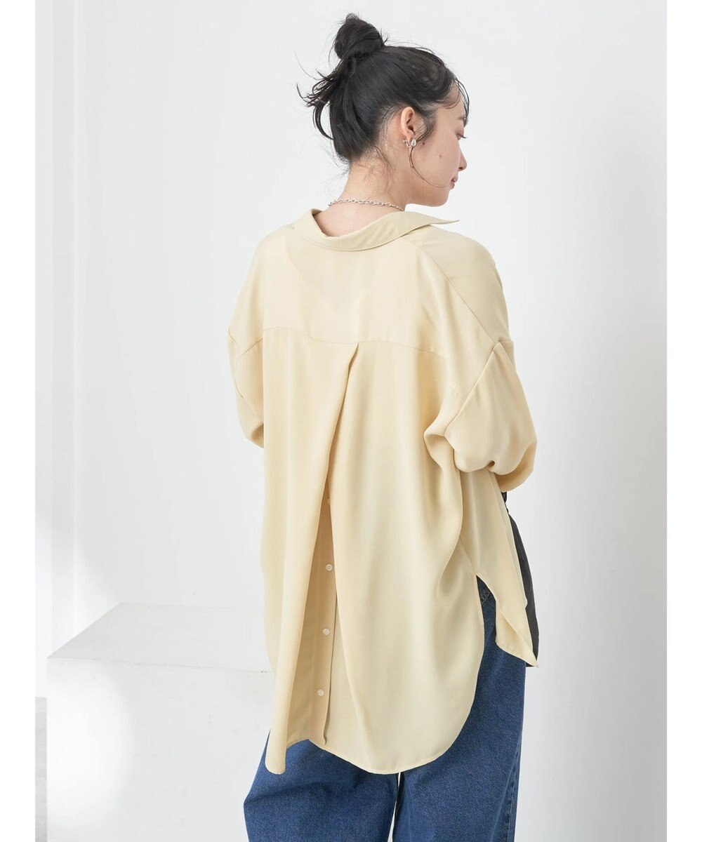 earth music&ecology バックボタンチュニック 