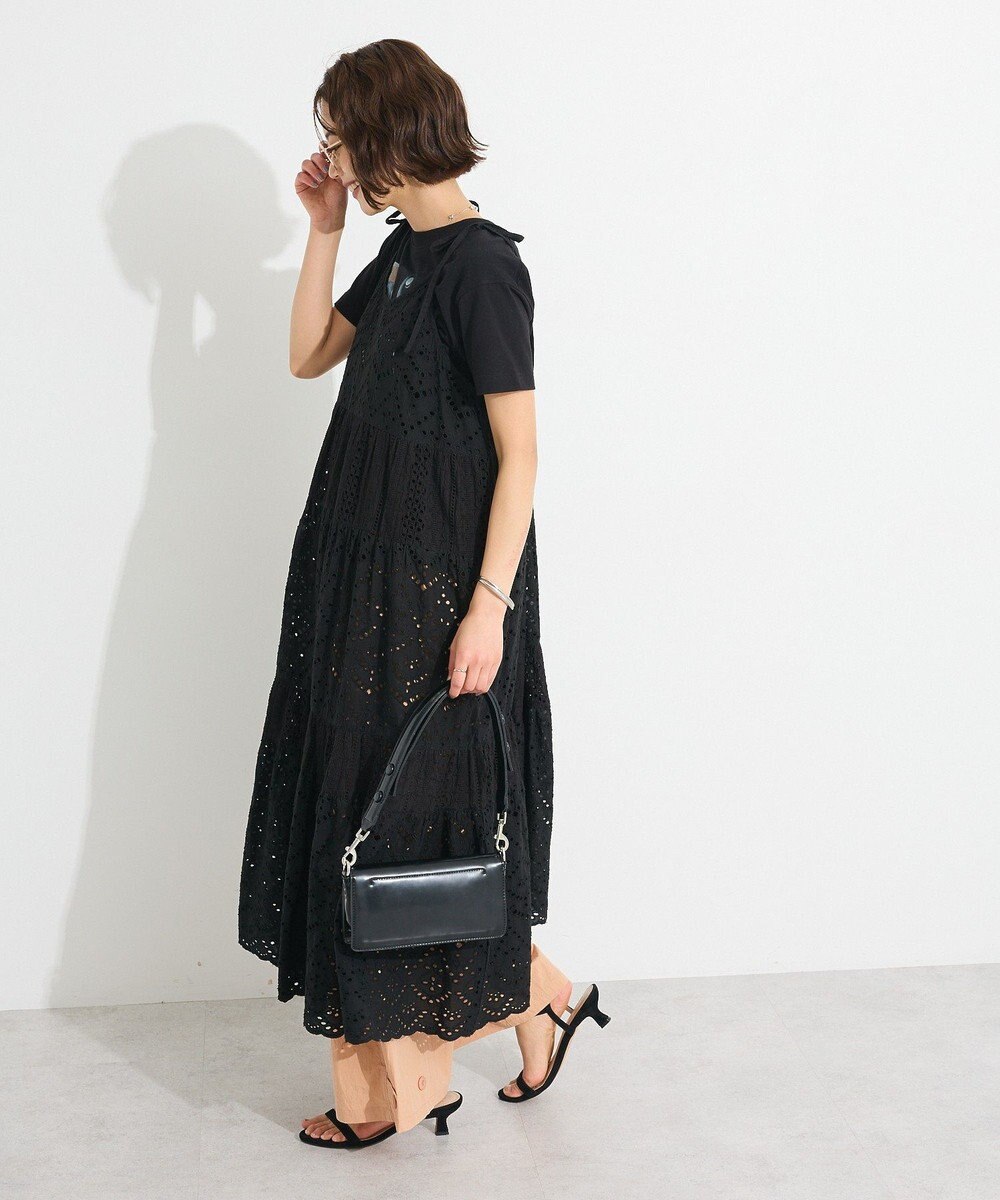 CRAFT STANDARD BOUTIQUE インド綿シフリー切り替えティアードキャミワンピース 