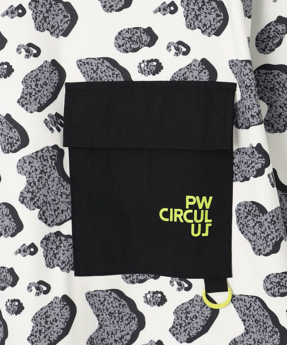 PW CIRCULUS 【UV遮蔽率99.5%  UVカット/速乾/ストレッチ】【MEN】アニマルドットポケットモックT ゴルフ 