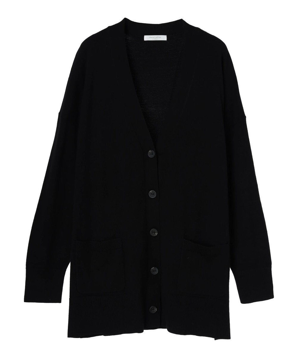 Green Parks もちやわ　Ｖネックミディ丈ニットカーディガン 