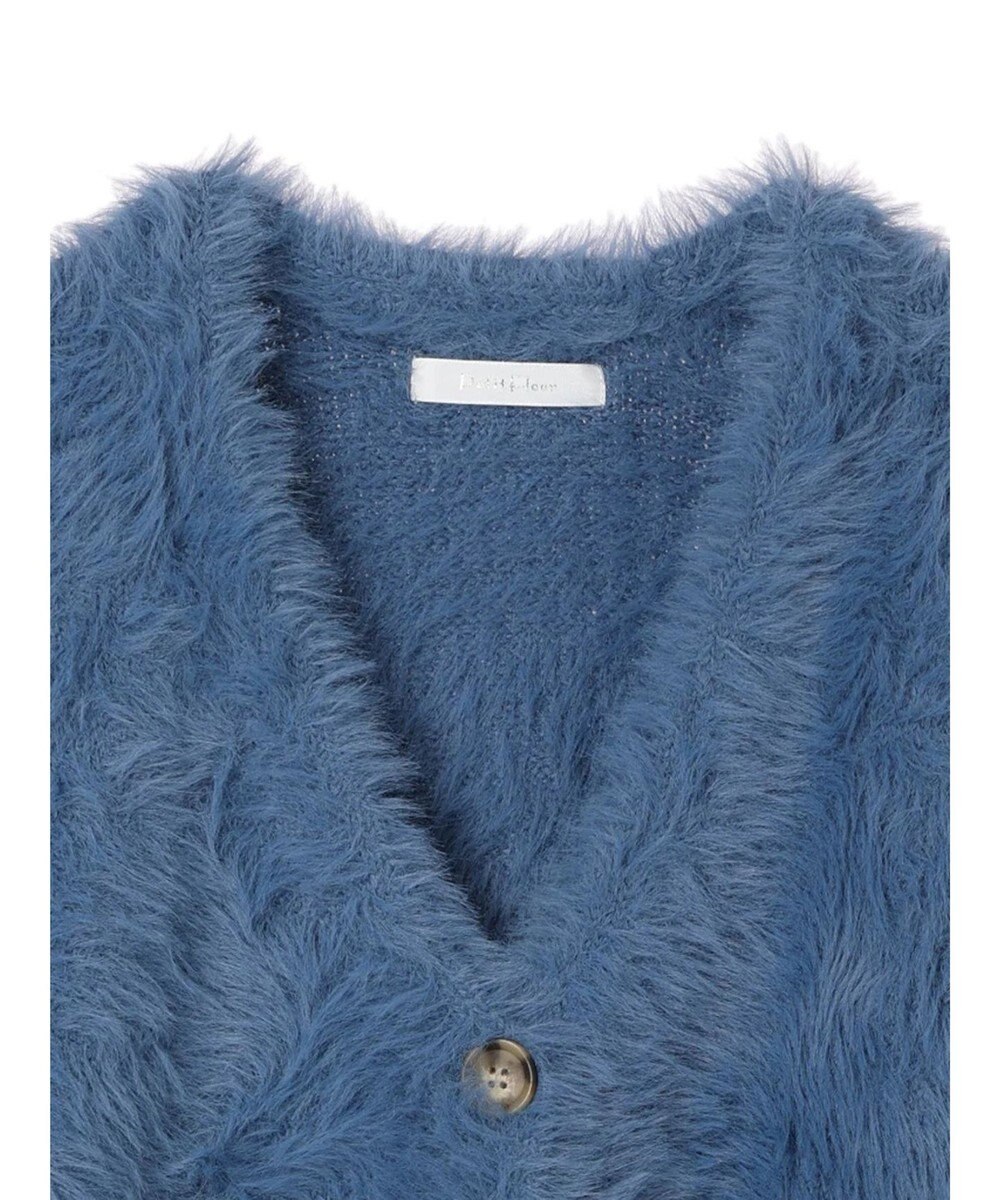 Green Parks ・Ｐｅｔｉｔ　Ｆｌｅｕｒ　シャギーニットカーディガン 