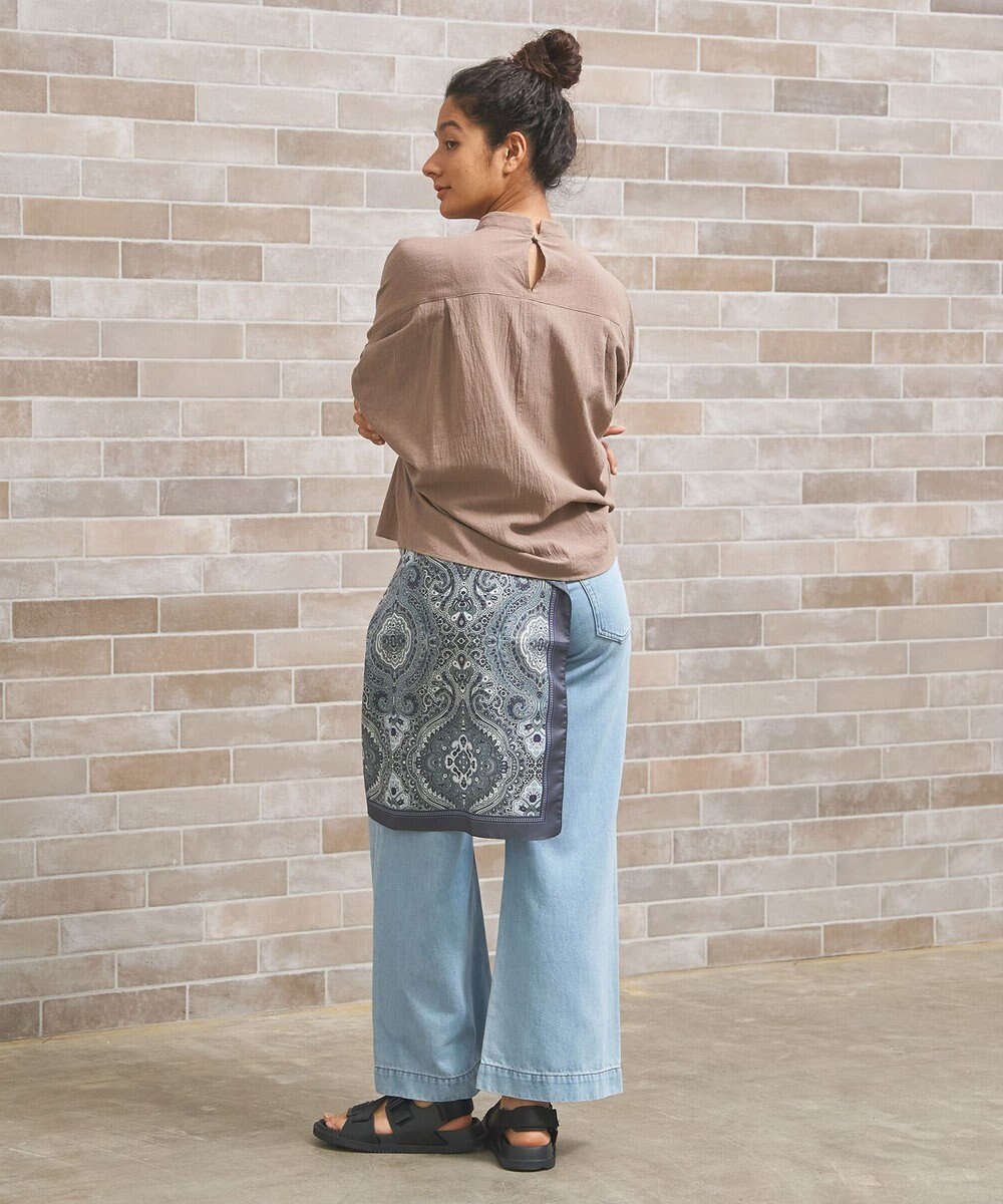 J.PRESS YORK STREET 【WOMEN】バックドレープドルマン ブラウス 