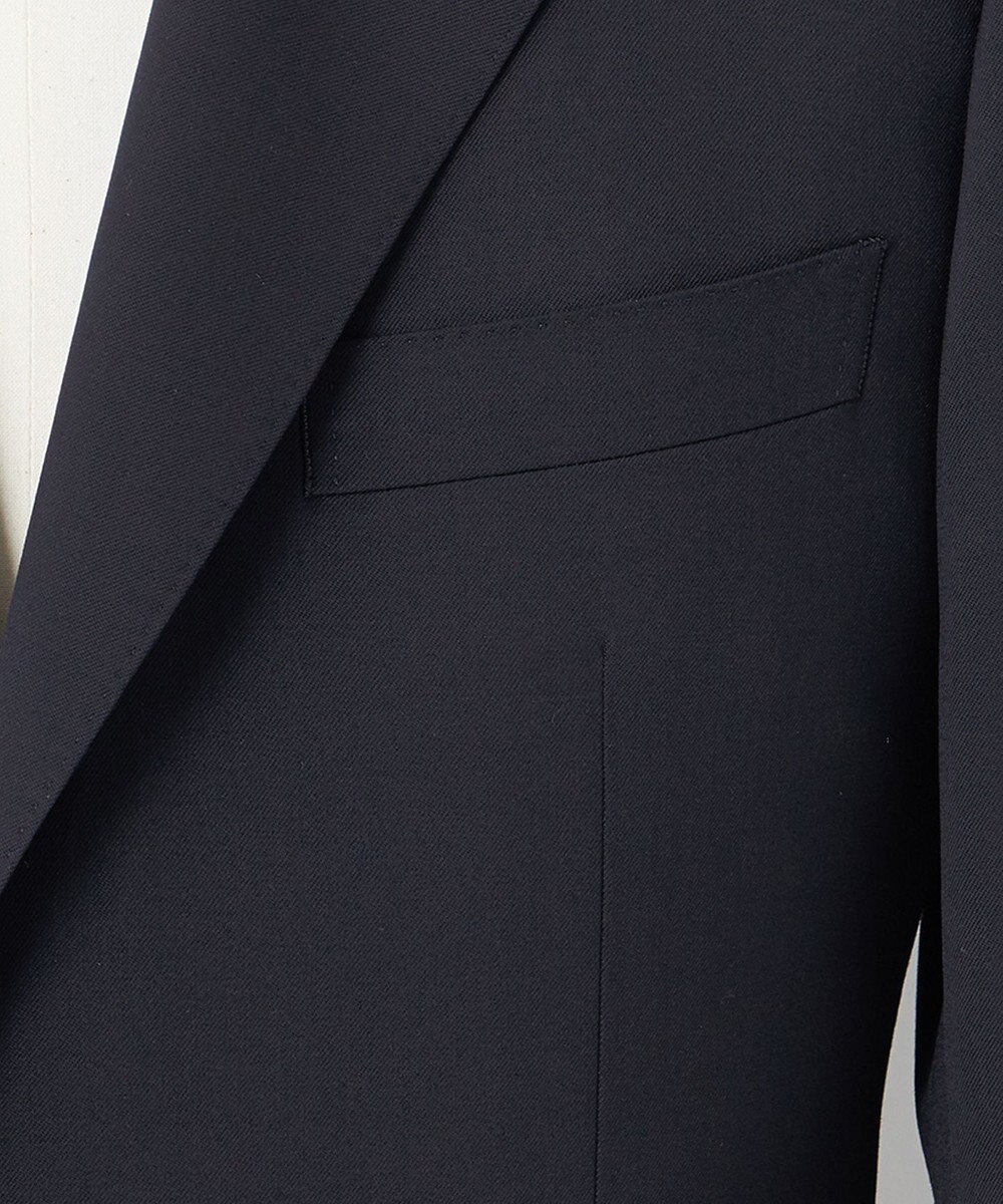 GOTAIRIKU オールシーズン対応【御幸毛織】WOOL×SOLOTEX ストレッチスーツ（ネイビー無地） 