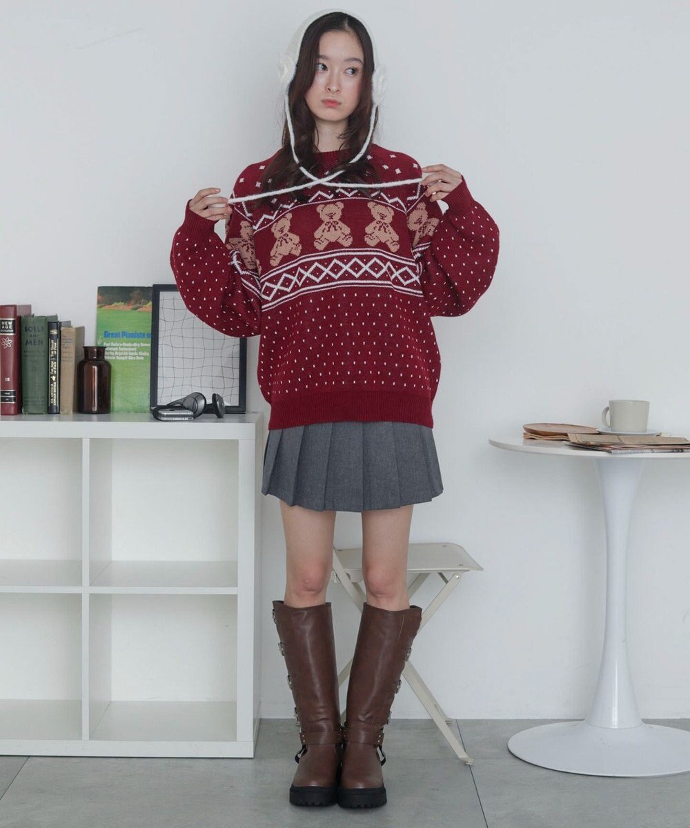 WEGO ノルディックベアニットプルーバー 