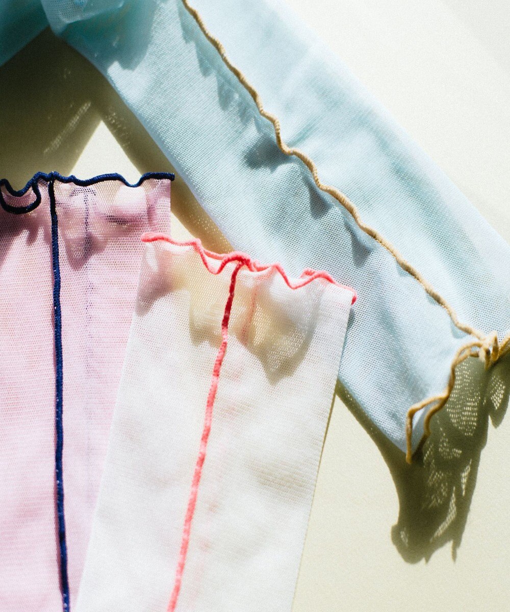 TRICOTE MELLOW TULLE HIGH SOCKS／メローチュールハイソックス 