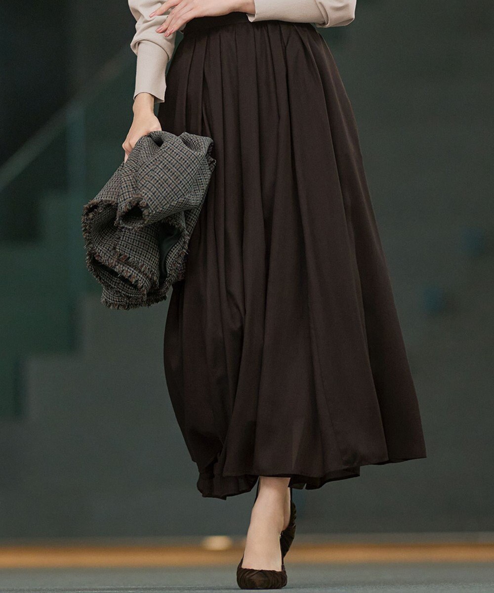 23区 S 【洗える】シアービエラ ギャザー スカート 