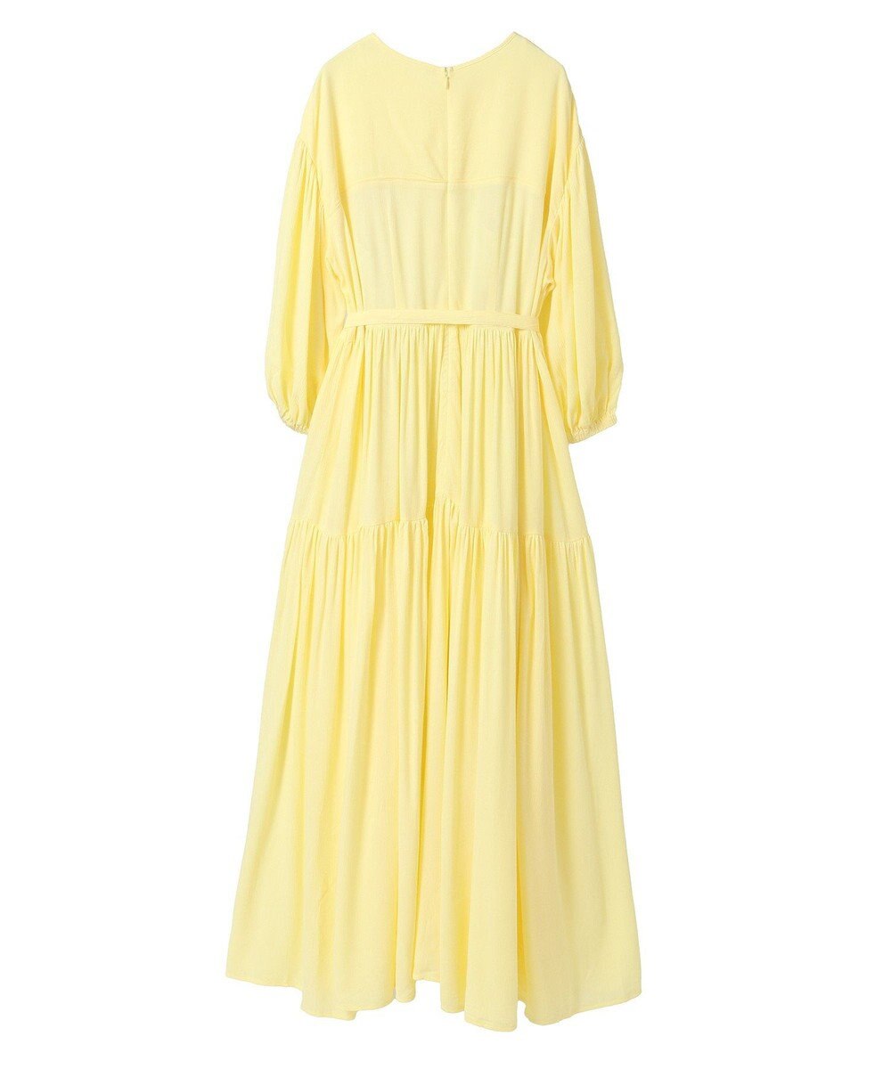 Green Parks ボリュームスリーブティアードワンピース 