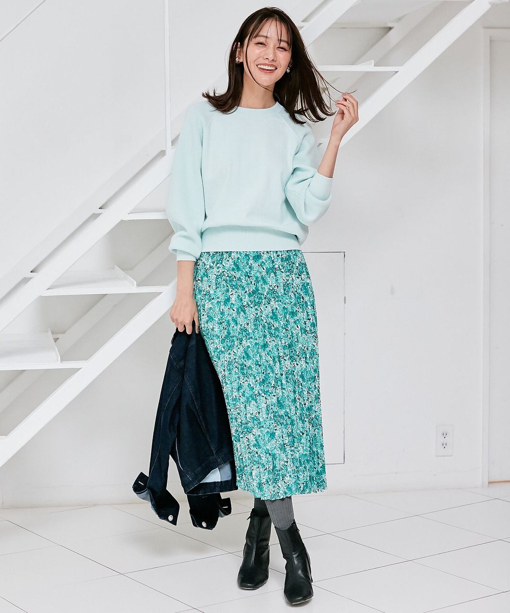 組曲 【選べる8色展開・春まで使える！】バックレースカラー ニット 