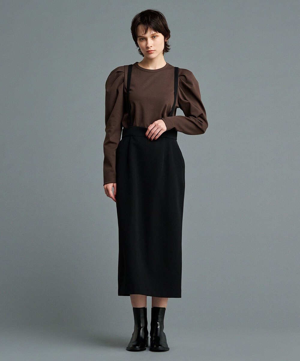 uncrave 【UVケア・接触冷感】ダブルフェイスジャージー ボリュームスリーブ カットソー(長袖)（uncrave STANDARD） 