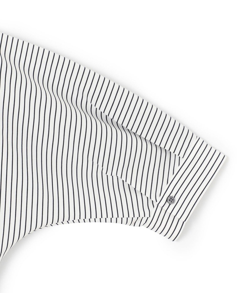 23区 【洗える】タックディテールプルオーバー ストライプ カットソー 