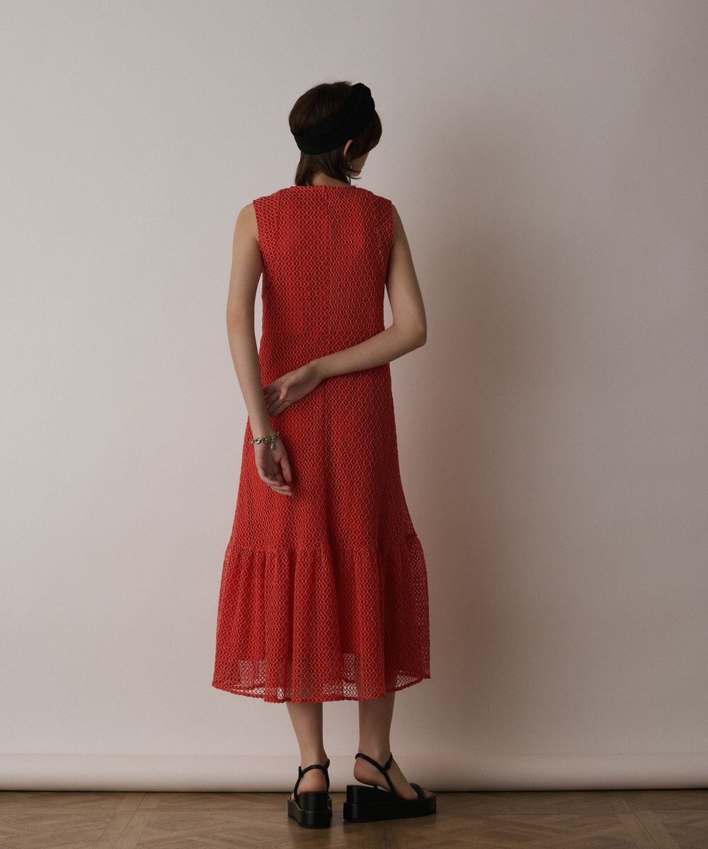 GRACE CONTINENTAL メッシュロングワンピース 