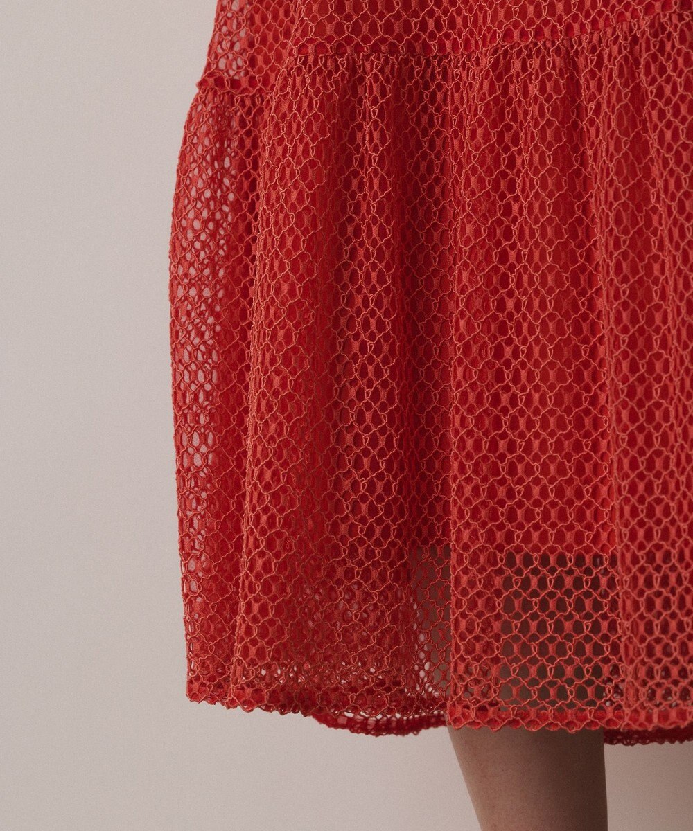 GRACE CONTINENTAL メッシュロングワンピース 