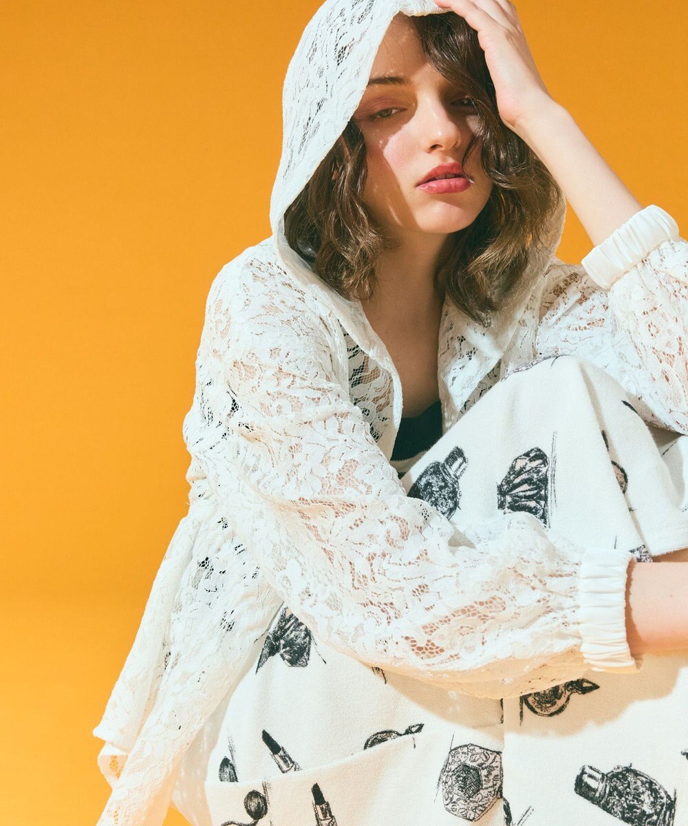 GRACE CONTINENTAL パフュームプリントパイルスカート 