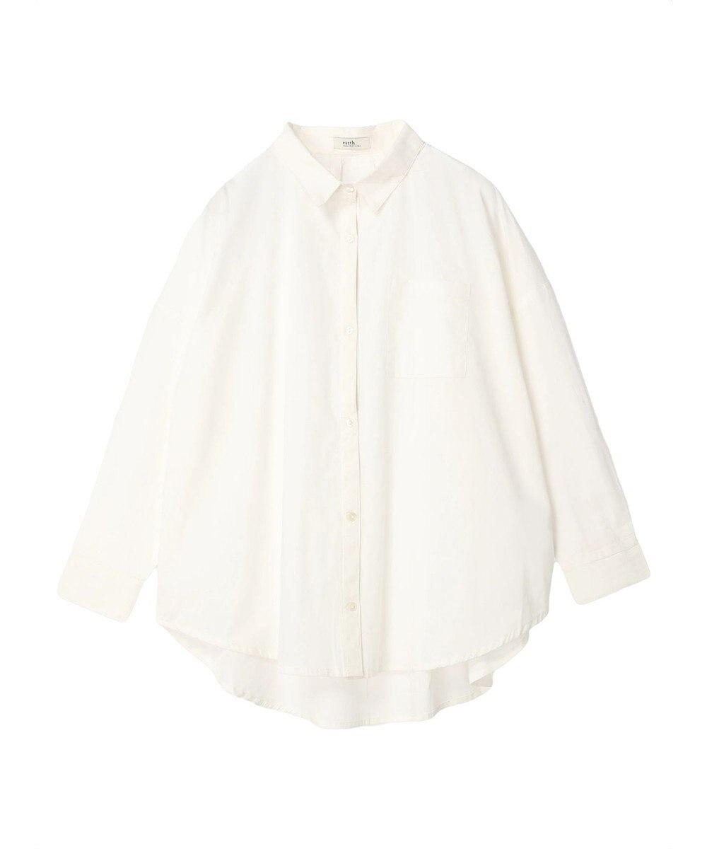 earth music&ecology ポプリンボックスシャツ 