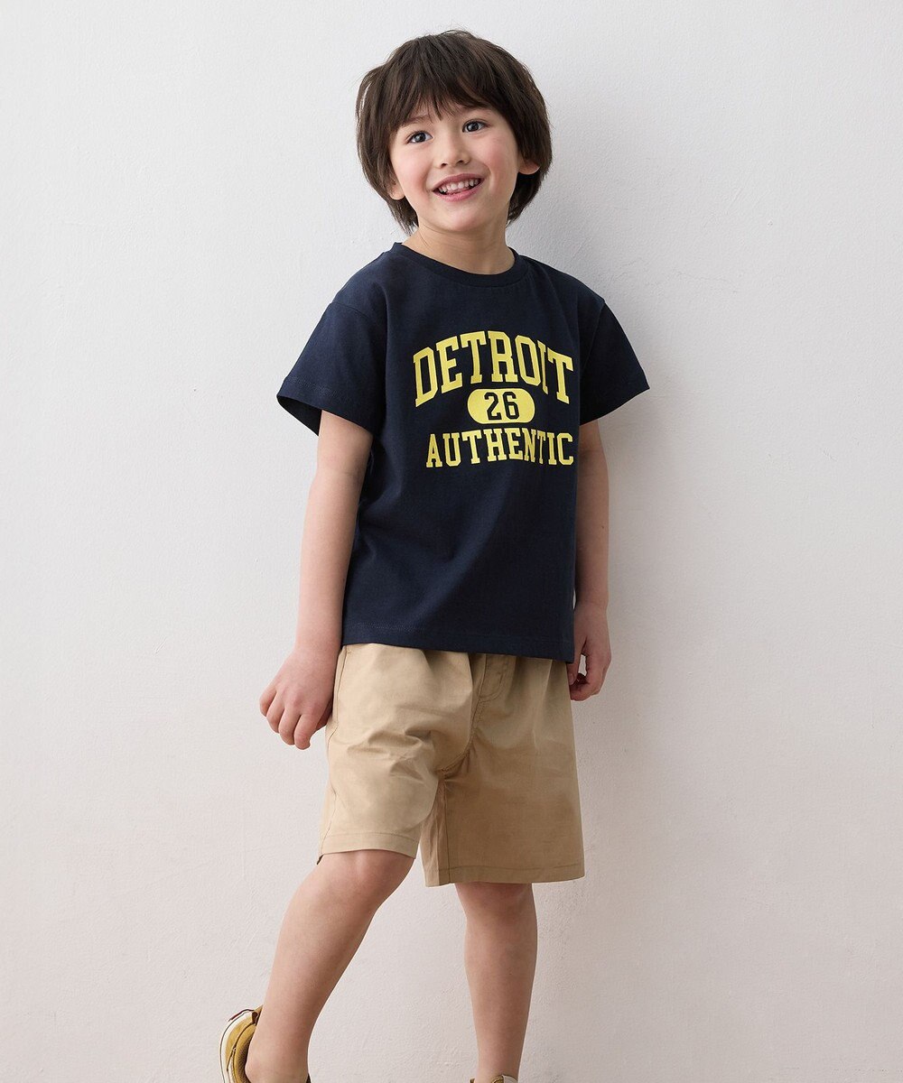 ANY KIDS ロゴプリント 半袖Tシャツ 