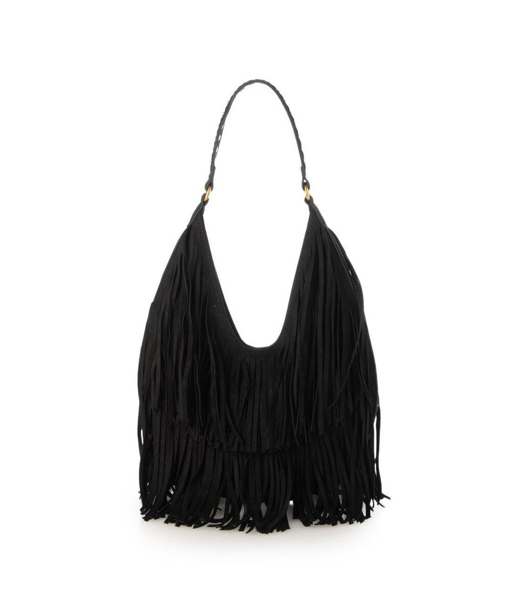 UNBILLION カシュカシュ cachecache / スエードフリンジセミショルダー 