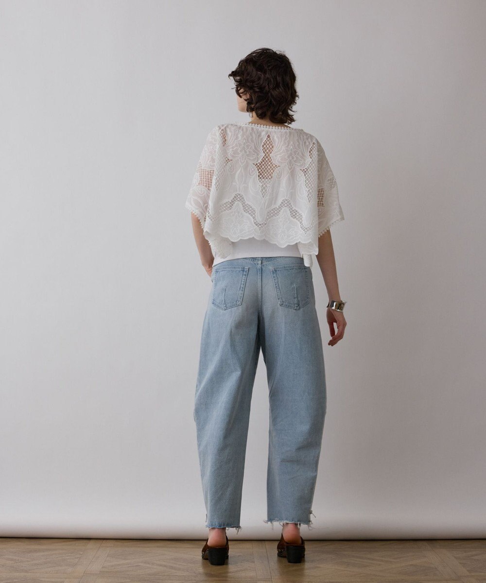 GRACE CONTINENTAL 刺繍ポンチョトップ 