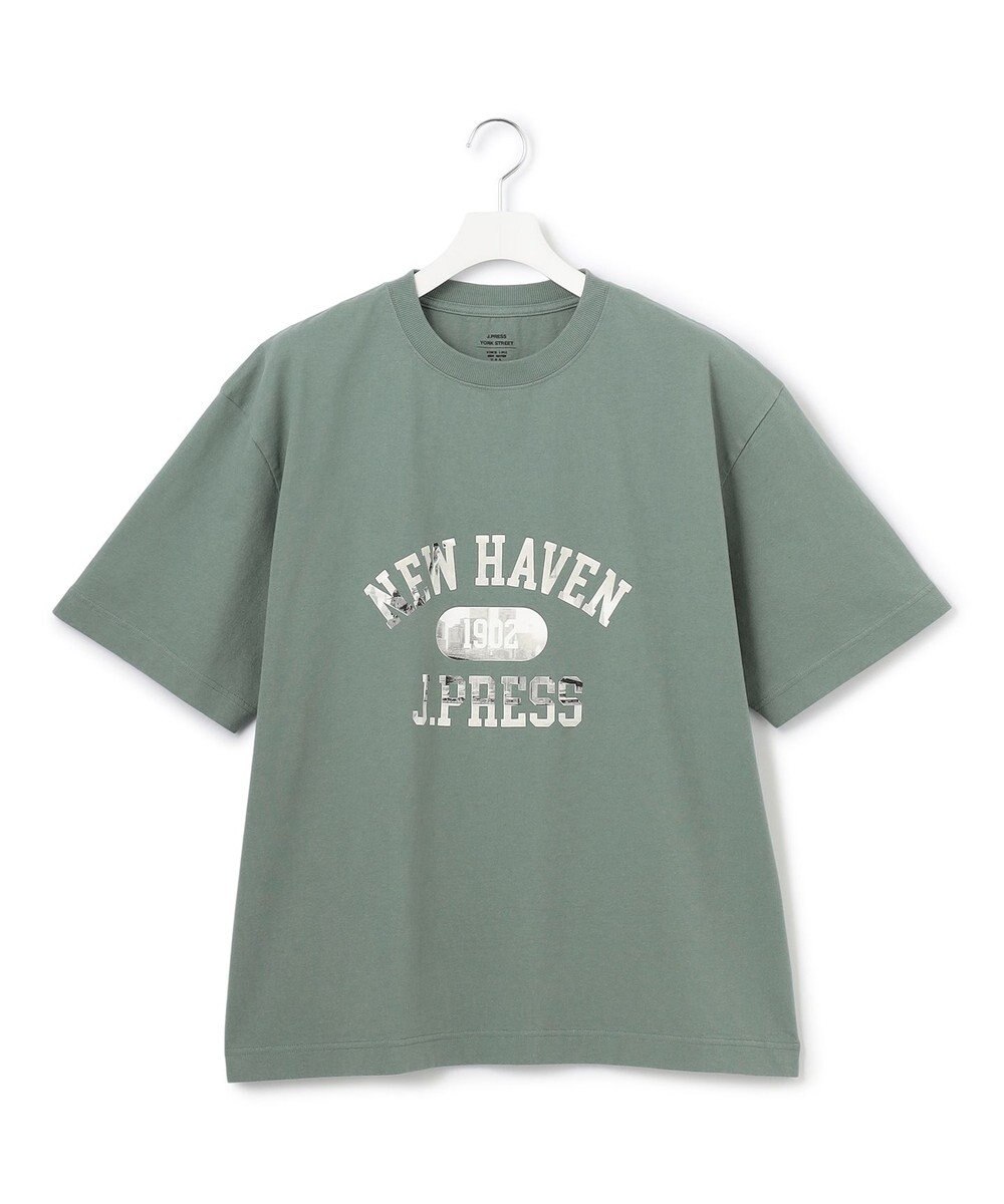 J.PRESS YORK STREET 【UNISEX】フォトプリント Tシャツ ”College Logo” 