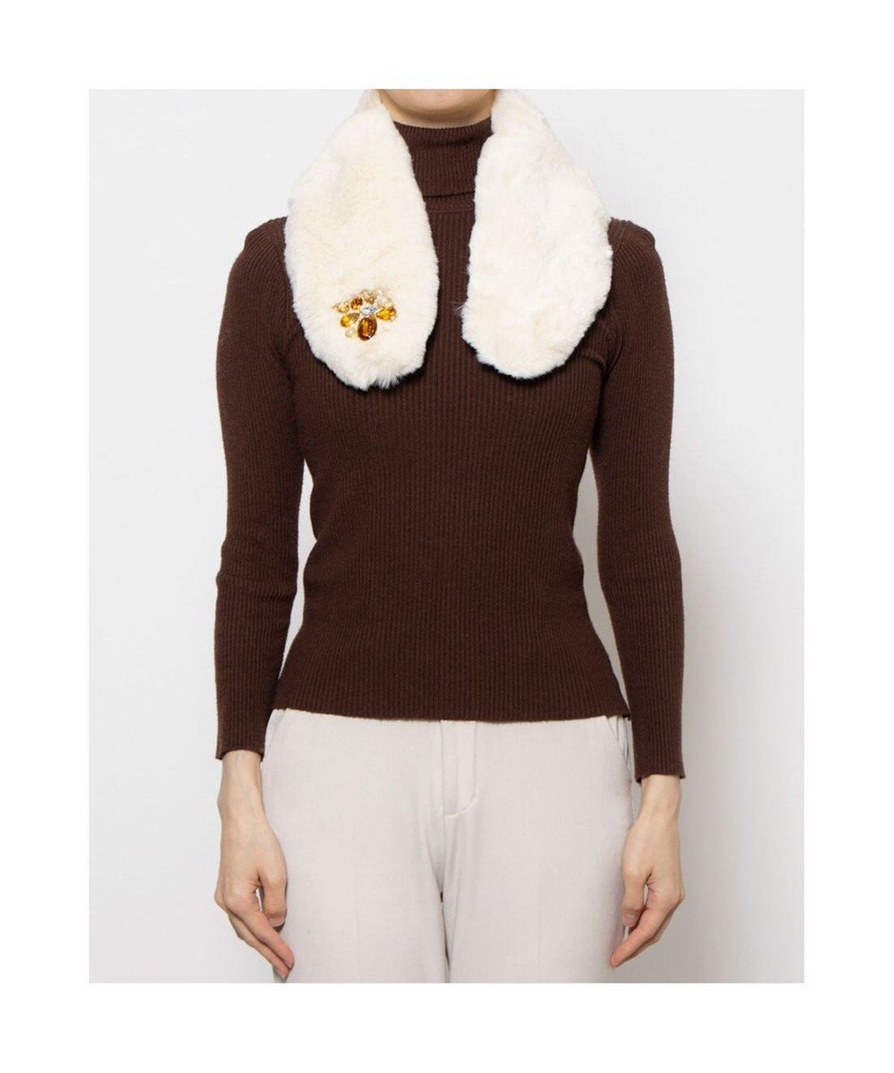 UNBILLION カシュネ cache nez / ビジュー付エコファーティペット 