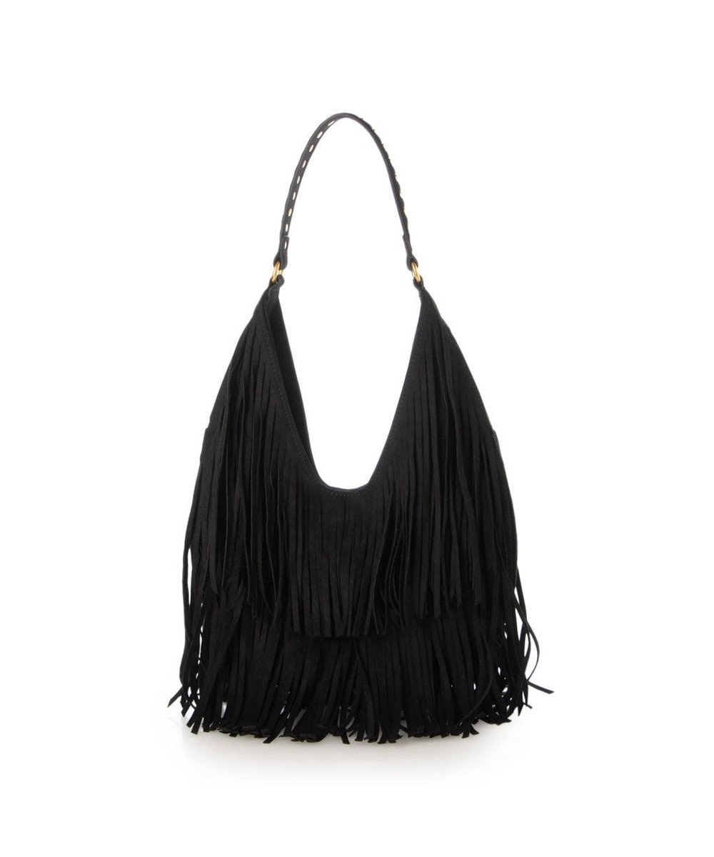 UNBILLION カシュカシュ cachecache / スエードフリンジセミショルダー 