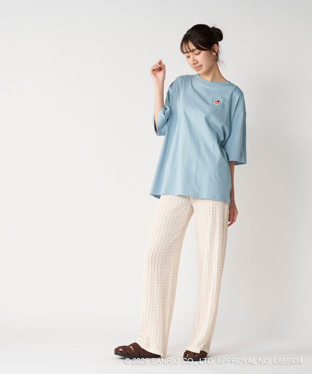 OP／FILA 【Ocean Pacific×ハローキティ】サガラ刺しゅうビッグTシャツ 