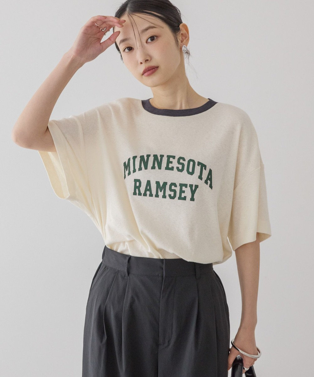 AMERICAN HOLIC ロゴ入りヴィンテージ半袖プルオーバー 