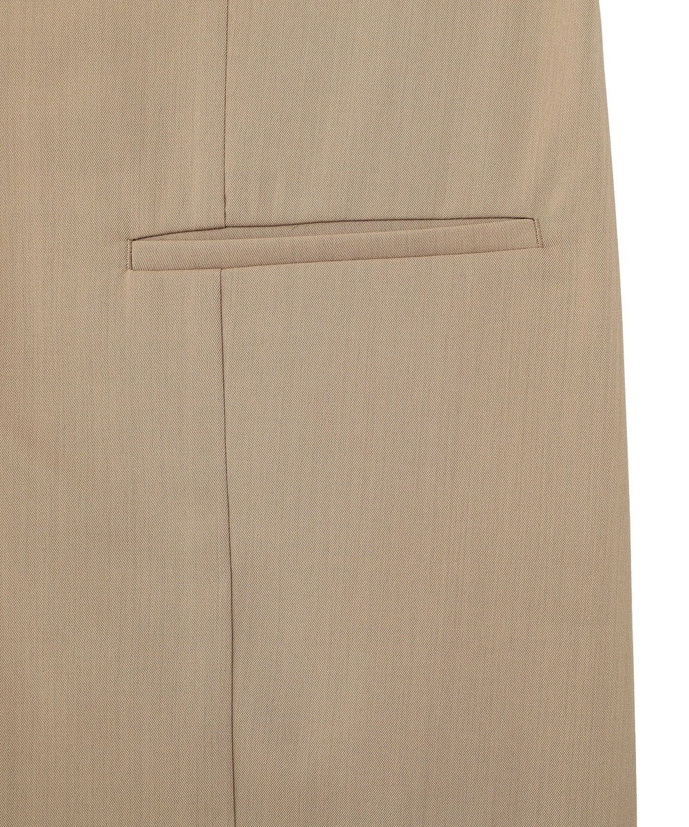 Green Parks クルーネック多釦ジレ 