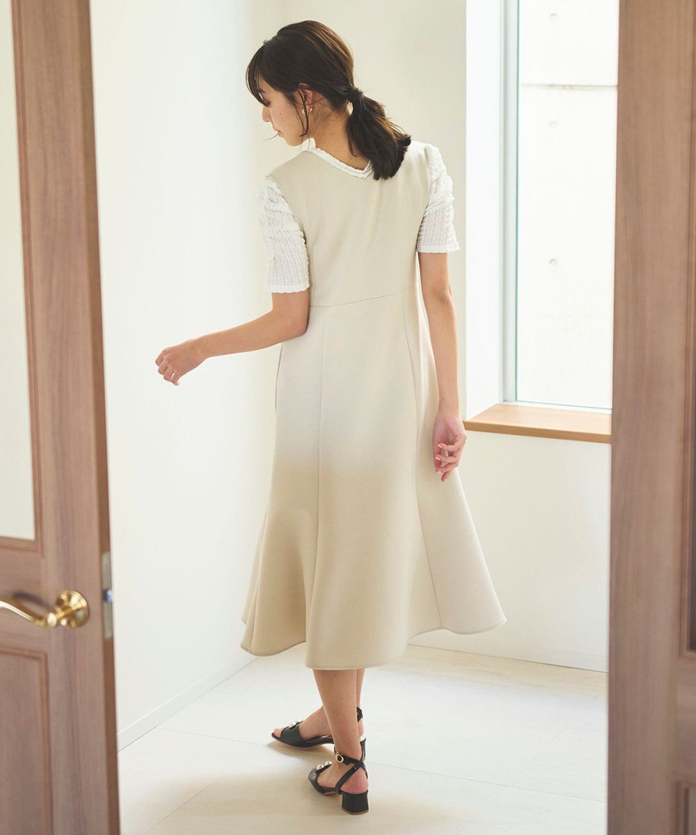 Feroux 【大好評につき今季も登場！】パールポイントダンボール ジャンスカ 