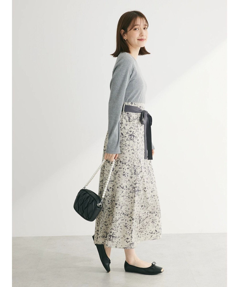 Green Parks ・ＥＬＥＮＣＡＲＥ　ＤＵＥ　リブ×フラワーキリカエワンピ 