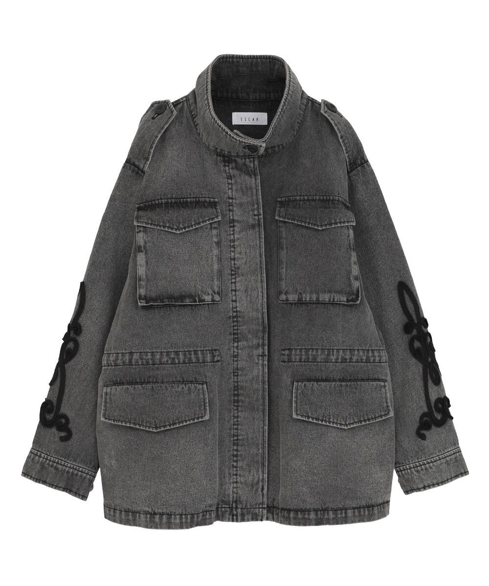 Green Parks ■ESCAR デニムコード刺繍ジャケット 
