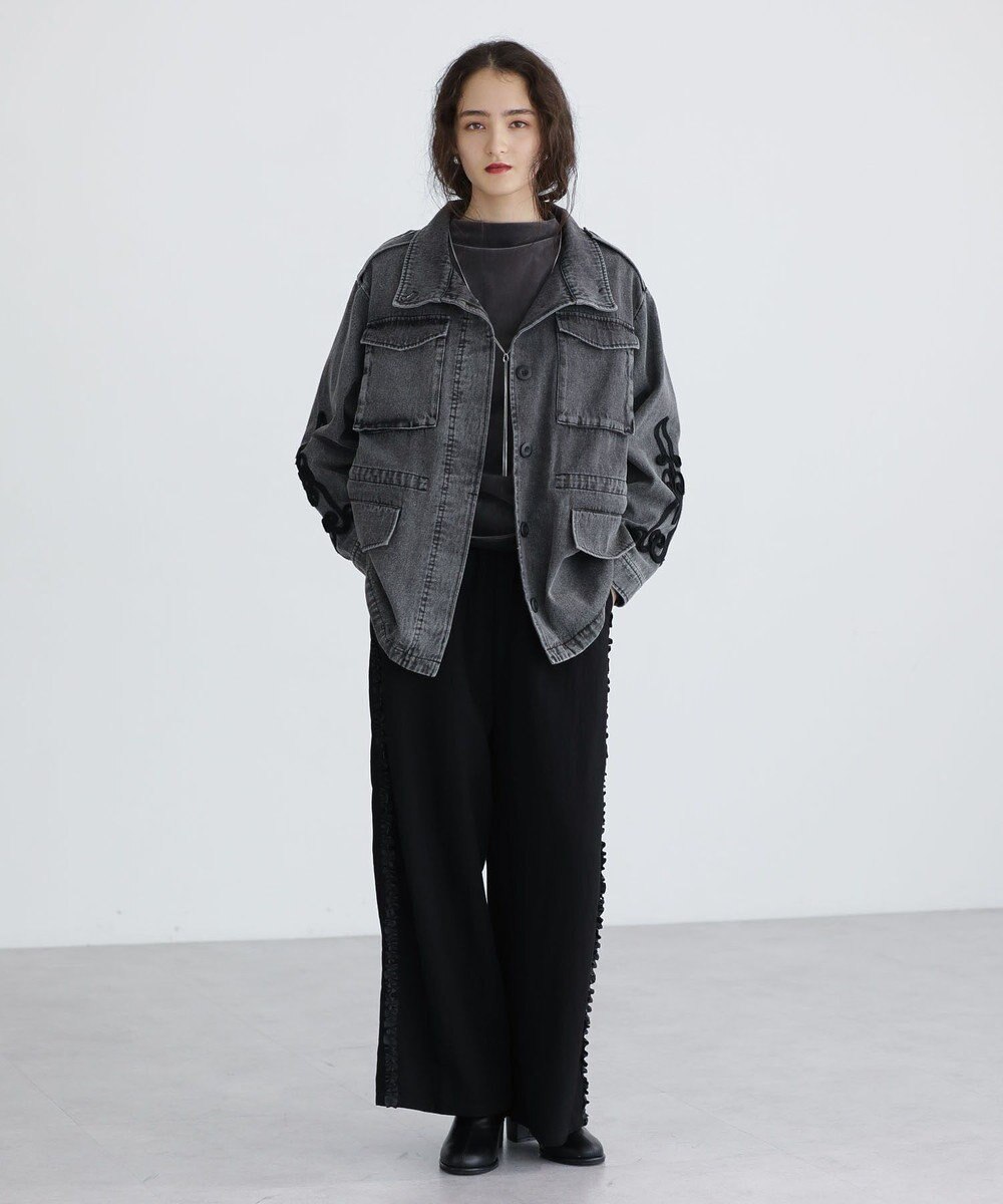 Green Parks ■ESCAR デニムコード刺繍ジャケット 