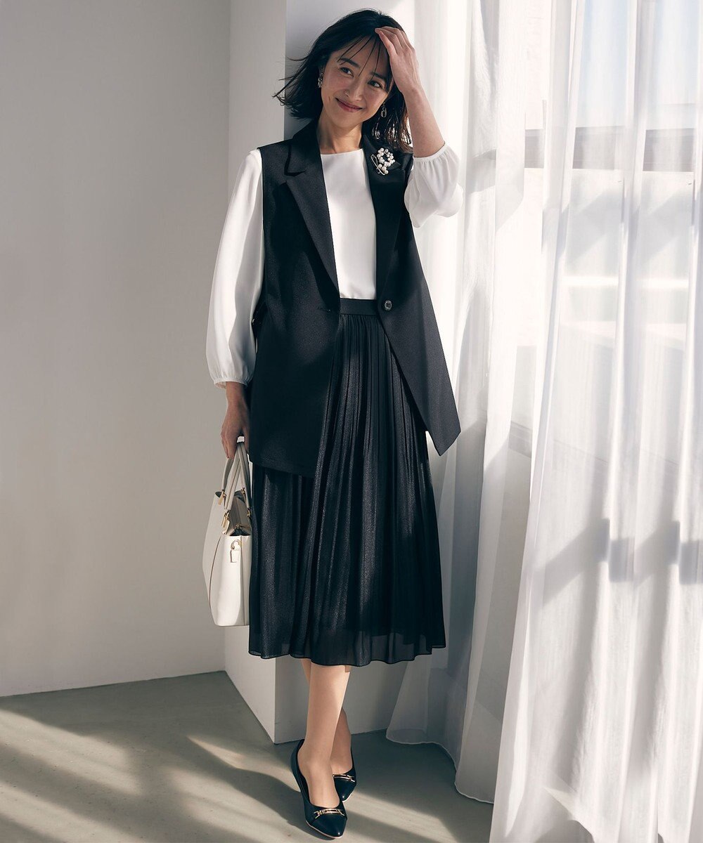 ANY SIS 【洗える】シャイニープリーツ スカート 