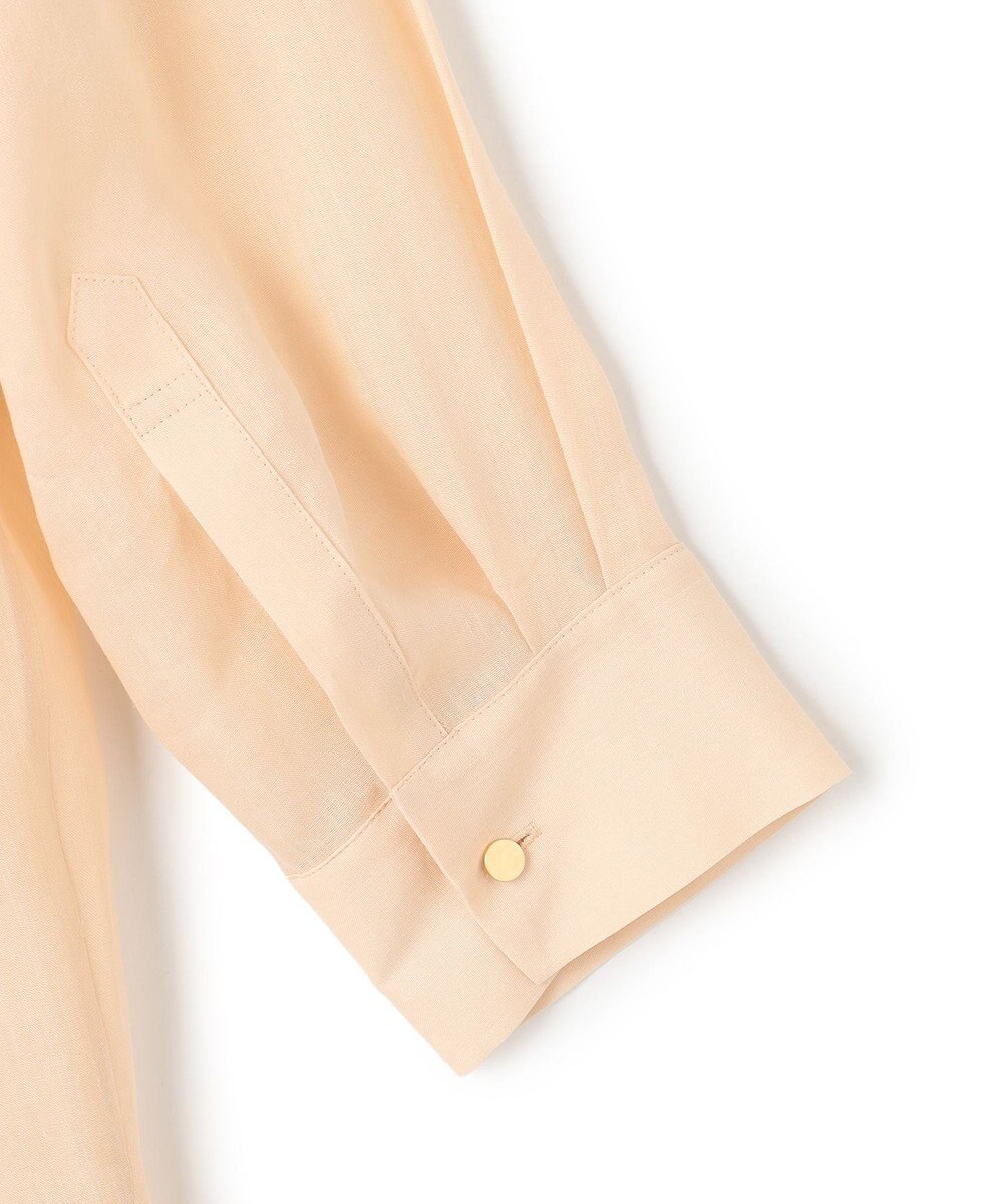 BEIGE， PAULINE / リネンヴィスコースオーバーサイズロングシャツ 