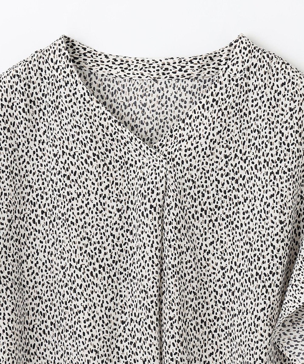 ANY L 【洗濯機可能】マットビンテージサテンブラウス 