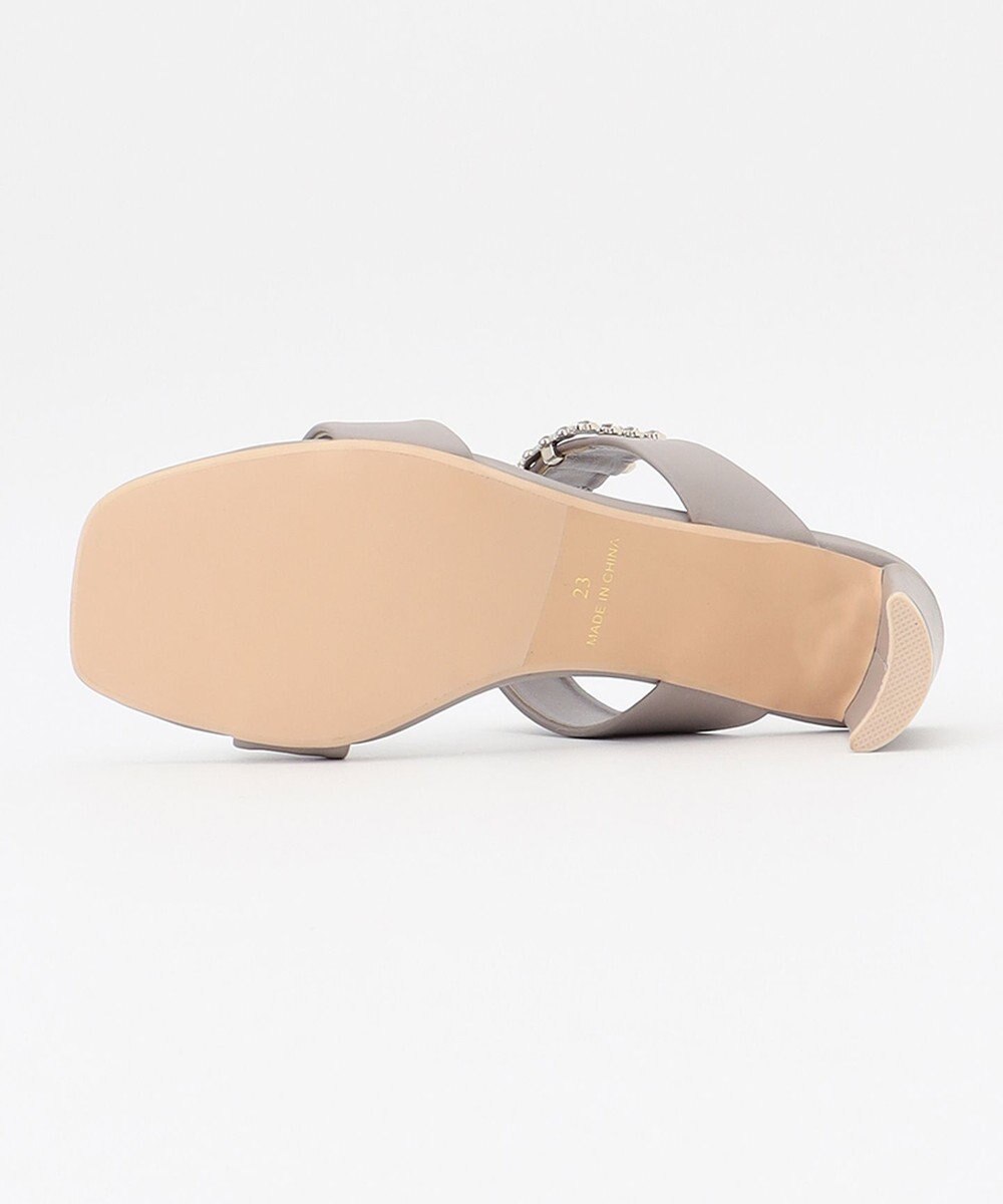 自由区 ビジューバックルサンダル 