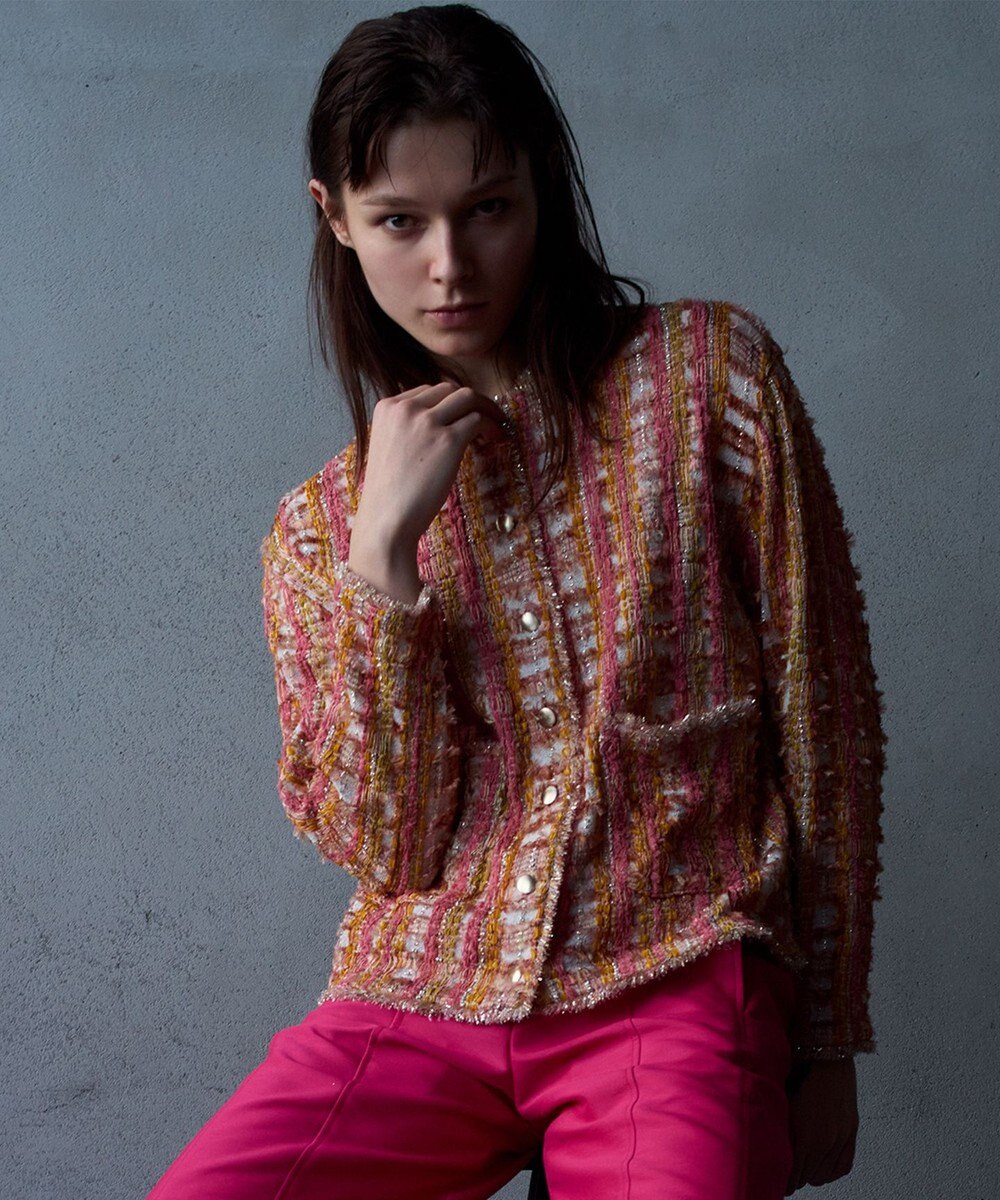 自由区 【カトリエムブーケ】Melange de couleurs カラーミックスカーディガン 