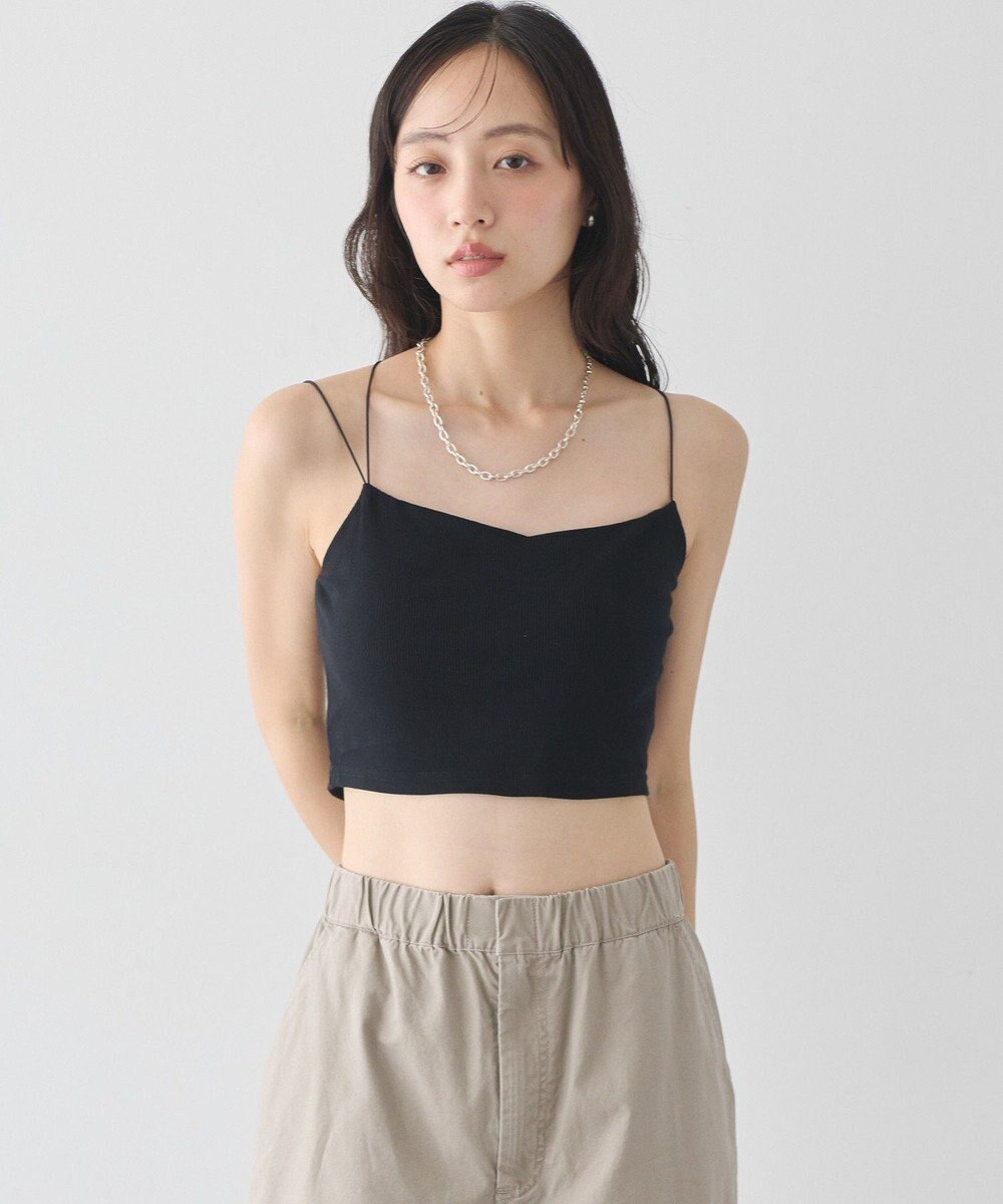 earth music&ecology カップ付ショート丈キャミソール 