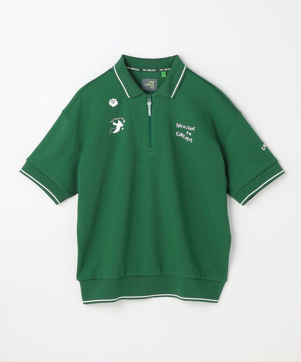 PW CIRCULUS 【WOMEN】ミニワッフル鹿の子ポロ ゴルフウェア レディース 