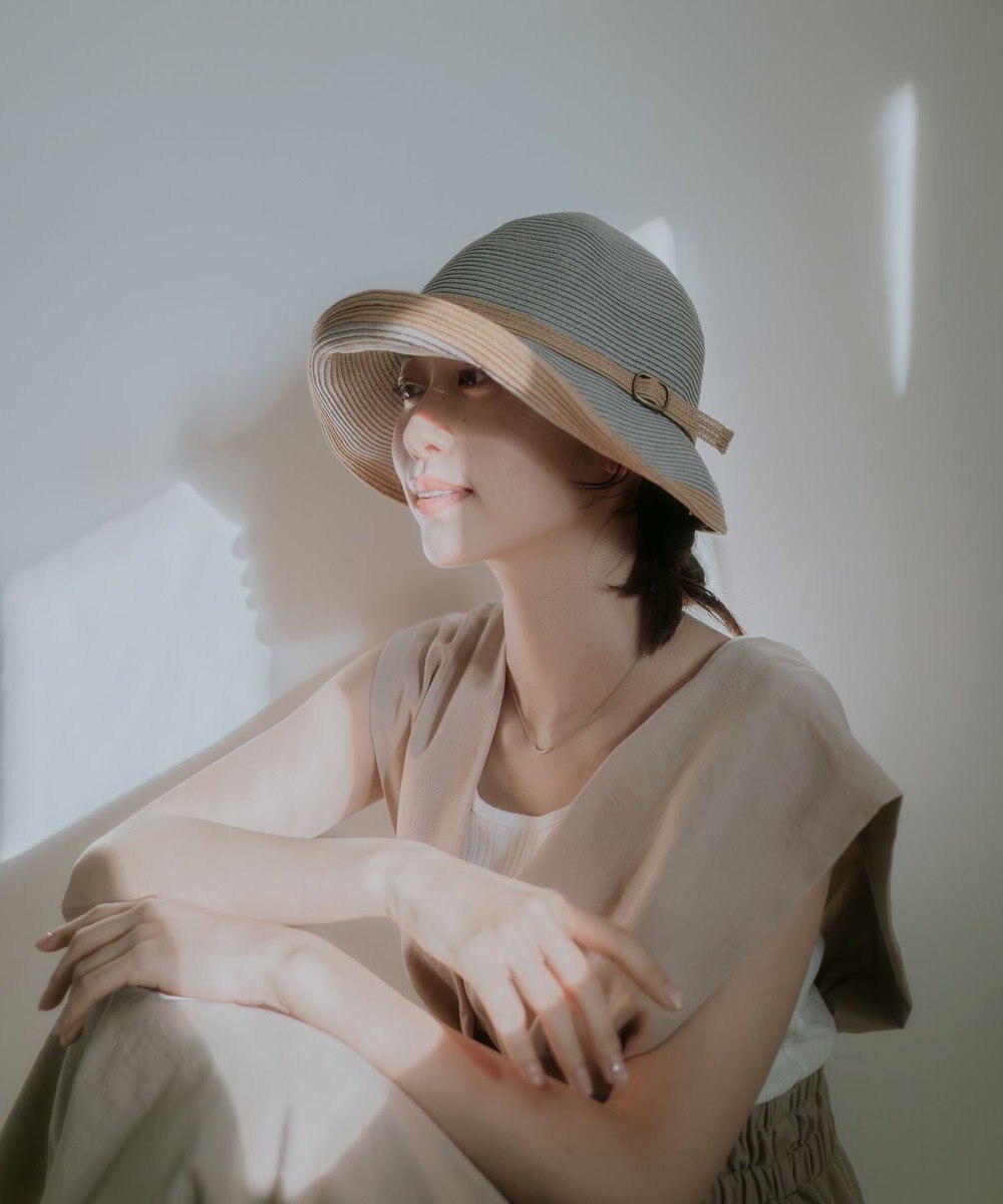 MOONBAT 【遮光98%以上/UPF50＋/UVカット】洗えるペーパーブレードベルト巻ダウン 手洗いOK/サイズ調整可能/抗菌防臭加工 