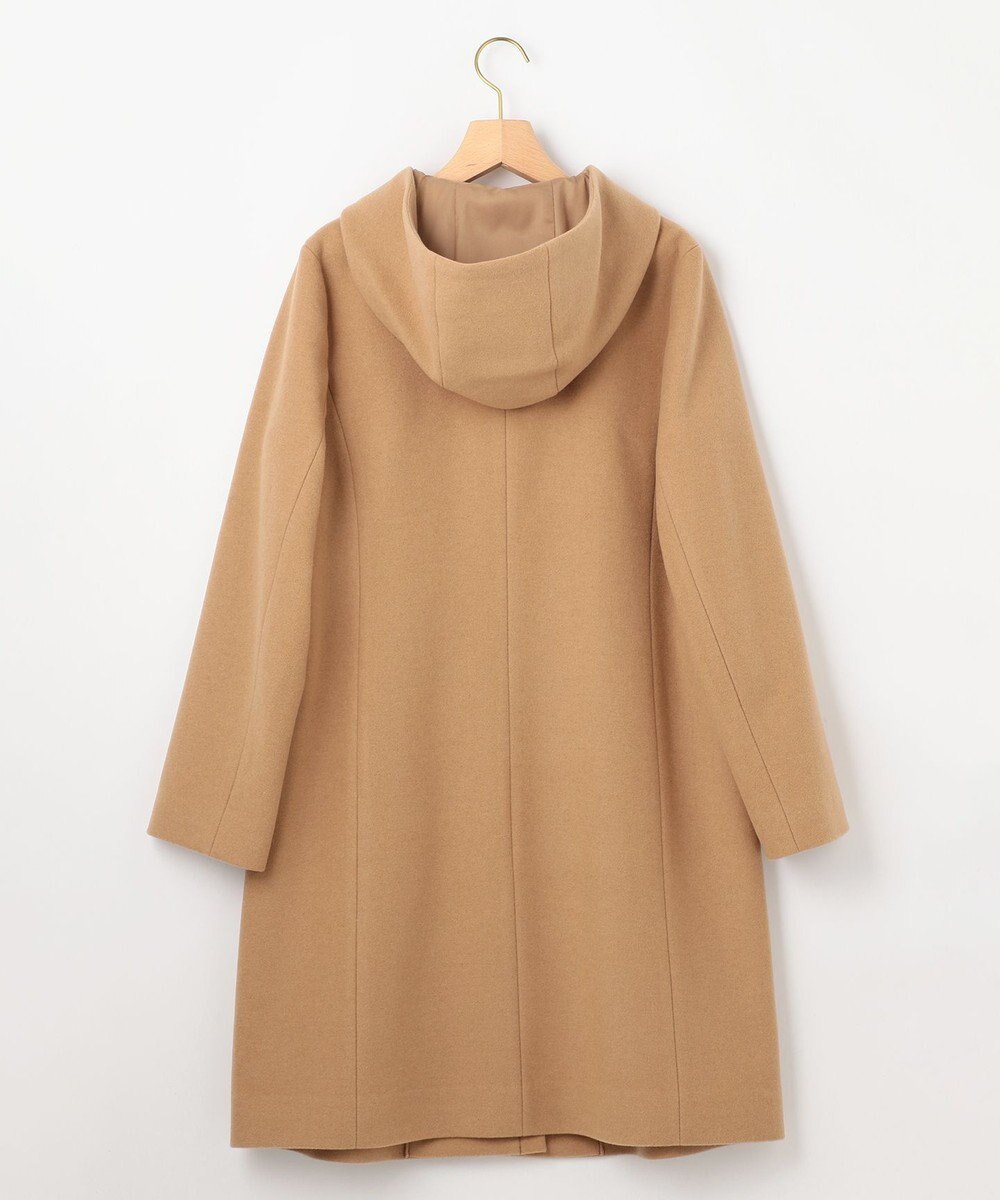 組曲 【WEB限定】ウールモッサ フーデットロングコート 