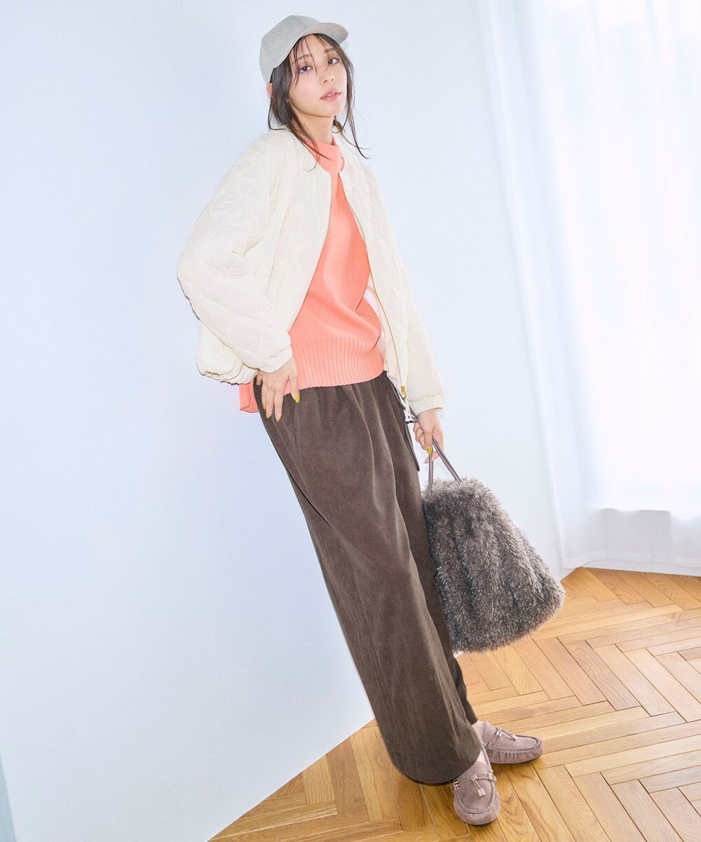 ANY L コーデュロイタックバギーパンツ 