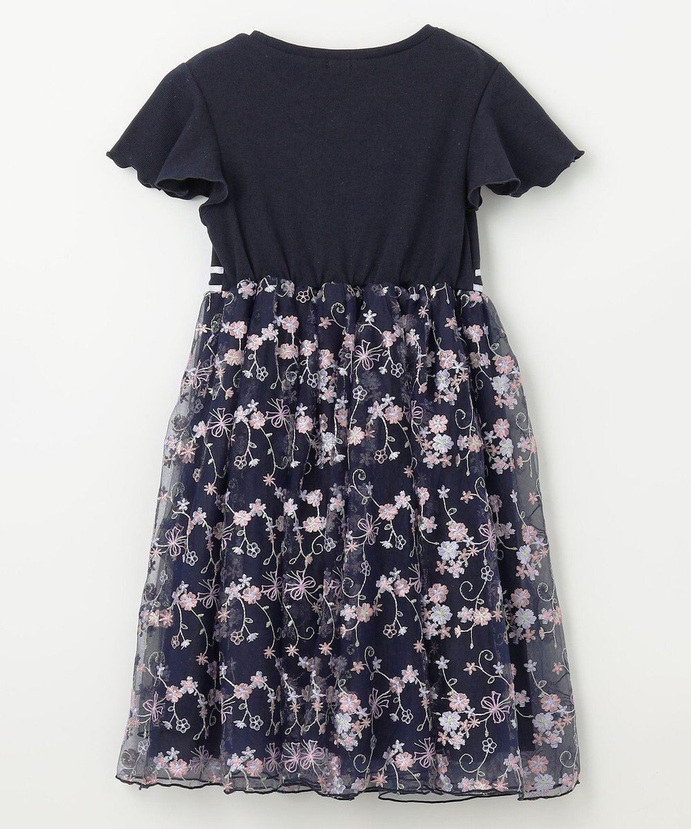 ANY KIDS 刺繍 チュール ワンピース 