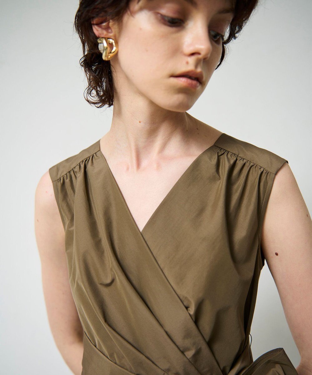 GRACE CONTINENTAL ライトタフタドレス 